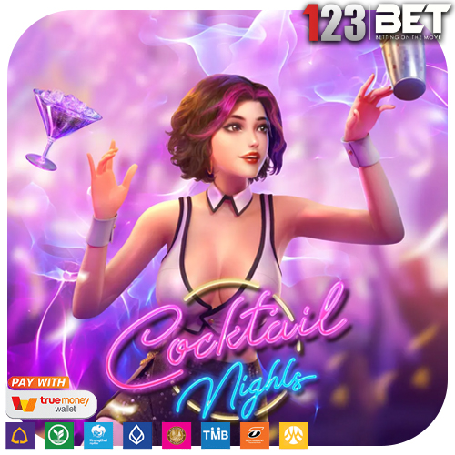 Cocktail Nights ธีมร้านค็อกเทลในยามค่ำคืน สีสันของแสงนีออนมีความสนุก