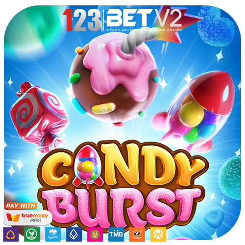 Candy Burst ธีมเกมมาจากขนมหวาน และ น้ำตาลต่าง ๆ ที่มีส่วนผสมอย่างลงตัว